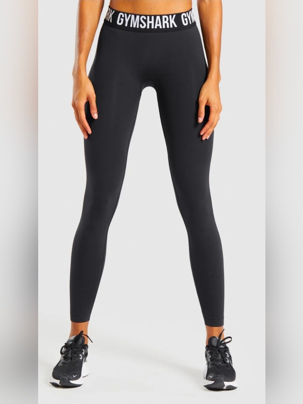 Gymshark Women's S Black Logo Waistband Seamless Performance Leggings